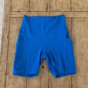 Lululemon blue athletic shorts size 4